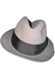 Vintage Borsalino Barlesoni Fedora Felt Hat~Alessandria Sz 7 3/8 - Bild 1 von 10