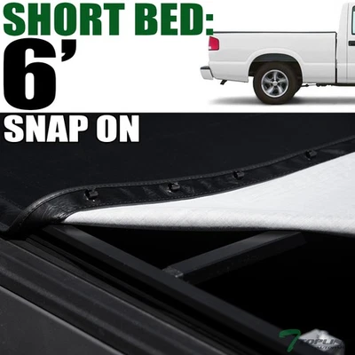 Topline For 1994-2003 Chevy S10/GMC S15 Sonoma 6' Bed Hidden Snap Tonneau Cover Foto 1 de 4