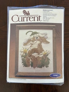 Vintage Current Bunnys Bonnet Crewel Stickpackung 7123-7 1982 - Bild 1 von 2
