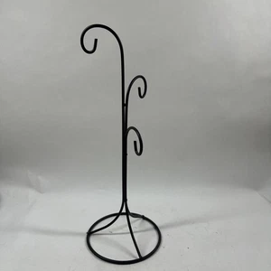 3-armig 3-stufig schwarz Metall 17" Ornament Display Ständer, Becher Halter Schmuck Display  - Bild 1 von 8