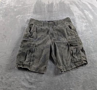 Hurley Cargo Shorts Mens 34 Camo Floral Elastic Waist Distressed Faded Grunge - Image 1 of 4