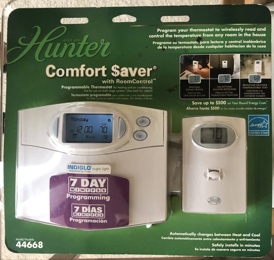 Hunter 44668 Programmable Thermostat, New - Image 1 of 1