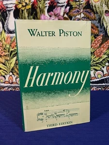 HARMONY Third Edition WALTER PISTON Music Theory 1969 Hardcover With Dust Jacket - Bild 1 von 6