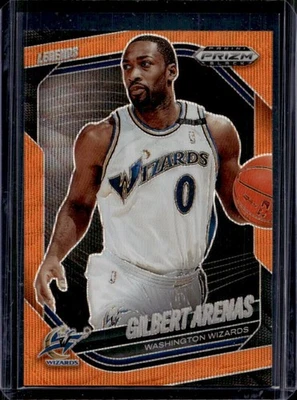 2024-25 Prizm Black Gilbert Arenas Legends Orange Wave Prizms #8/60 Wizards - Image 1 of 2