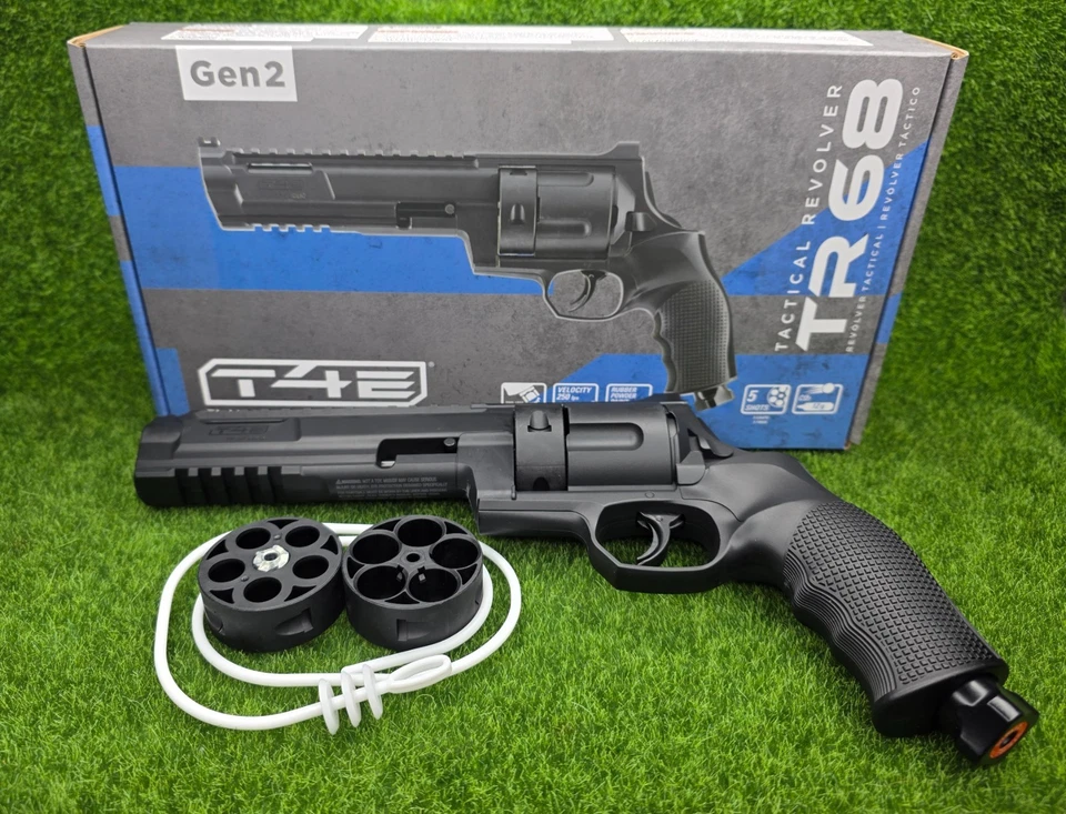 Umarex T4E TR 68 Gen 2 CO2 Paintball Marker Revolver .68 Cal 250FPS - 2292202