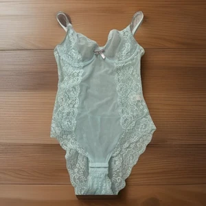 Victorias Secret Boy Short Teddy 34C Mint Green - Picture 1 of 9