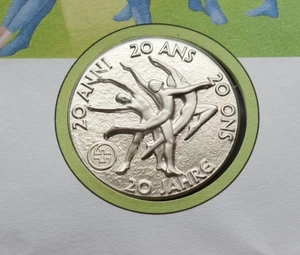 SWITZERLAND 1991 WORLD CUP Championships Gymnastics Olympics MEDAL Silver Swiss - Picture 1 of 7