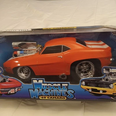 2000 Muscle Machines Funline  1969 Chevrolet Camaro Orange 1/18 '69 Chevy NIB - Image 1 of 4