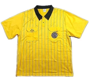 Score schwarz gelb Fußball Schiedsrichter Trikot Shirt Kurzarm Polo TShirt Herren XXL - Bild 1 von 6