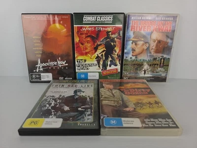 War DVD Movie Lot Apocalypse Now Mountain Road River Kwai Red Line Dirty Dozen - image 1 of 4