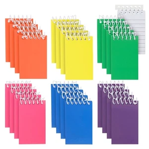 24 Pack Mini Notepads, Rainbow Colored Notepads (6 Colors, 2.25 x 3.5 In) - Picture 1 of 10