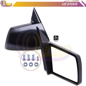 Manual Mirrors For 1988-1998 GMC Chevy Pickup Truck Unfoldable Left+Right Side - Picture 1 of 12