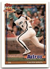 1991 Topps #350 Glenn Davis NM Near Mint Astros ID:43318