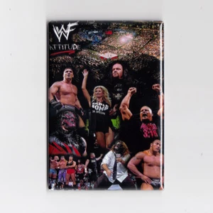 WWF ATTITUDE ERA 2" x 3" POSTER FRIDGE MAGNET vintage wrestling - Picture 1 of 5