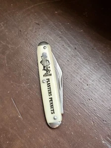 Cuchillo de Bolsillo Vintage Novedad Plantadores Mr. Peanut Hecho en EE. UU. - Imagen 1 de 3