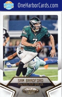 2016 Panini Certified Philadelphia Eagles Football Card #19 Sam Bradford - Image 1 of 2