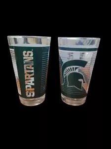 Michigan State Spartans Two-Pack Knockout 16oz. Pint Glass Set - Picture 1 of 2