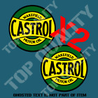 Vintage Castrol Gasoline Oil Decal Sticker X2 Petroliana Mancave Garage Stickers