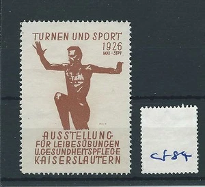 wbc. - CINDERELLA/POSTER - CF84 - EUROPE - TURNEN UND SPORT 1926 - Picture 1 of 1