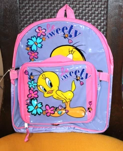 NEW WITH TAG VINTAGE 1990's TWEETY 12" X 14" BACKPACK/DETACHABLE CASE - Picture 1 of 3