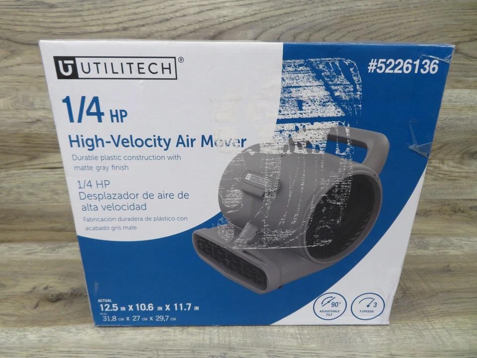 Utilitech 1/4 High Velocity Air Mover 5226136 - Image 1 of 1