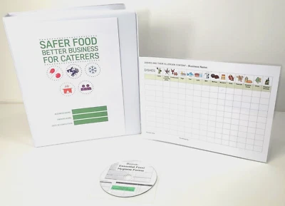 Safer Food Better Business Caterers 2025 +13 Month Diary + 12 Temp + CD + Sign.