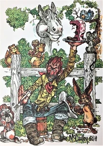 Lote de 8 tarjetas de cumpleaños vintage de caricatura occidental ""McCaulley lo hizo"" sin usar  - Imagen 1 de 7