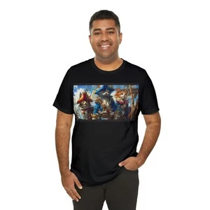 Kitty Cat Pirates Short Sleeve Tee - Picture 1 of 8