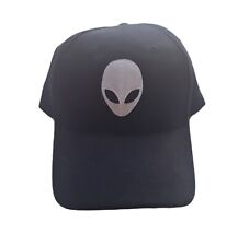 Alienware Alien Head Hat Ball Cap Adjustable Strapback Embroidered Black & White