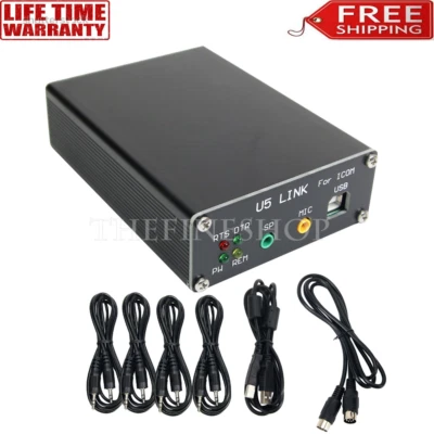 2025 Version U5 Link For ICOM Radio Connector with Power Amp Interface DIN8-DIN8 - Image 1 of 4