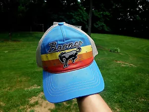 NWT'S! OFFICIAL FORD BRONCO RETRO LOOK MESH TRUCKER STYLE SNAP BACK CAP! COLORS - Picture 1 of 12