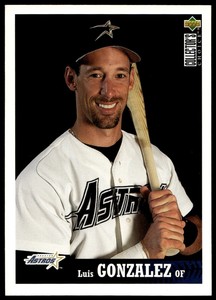 1997 Collector's Choice Luis Gonzalez #352 Houston Astros