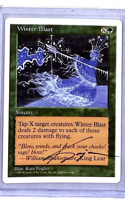 1997 Magic the Gathering Core 5th AP Artist Proof Winter Blast Kaja Foglio Auto - Image 1 of 3