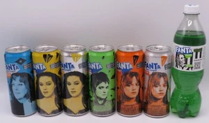 complete set of 6 FANTA / BEETLEJUICE 2, 330ml cans + 500ml PET bottle, Belgium - Picture 1 of 9