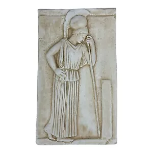 Relief of the Thoughtful Athena Pensive (Mourning) Greek Hard Plaster Museum - Picture 1 of 4