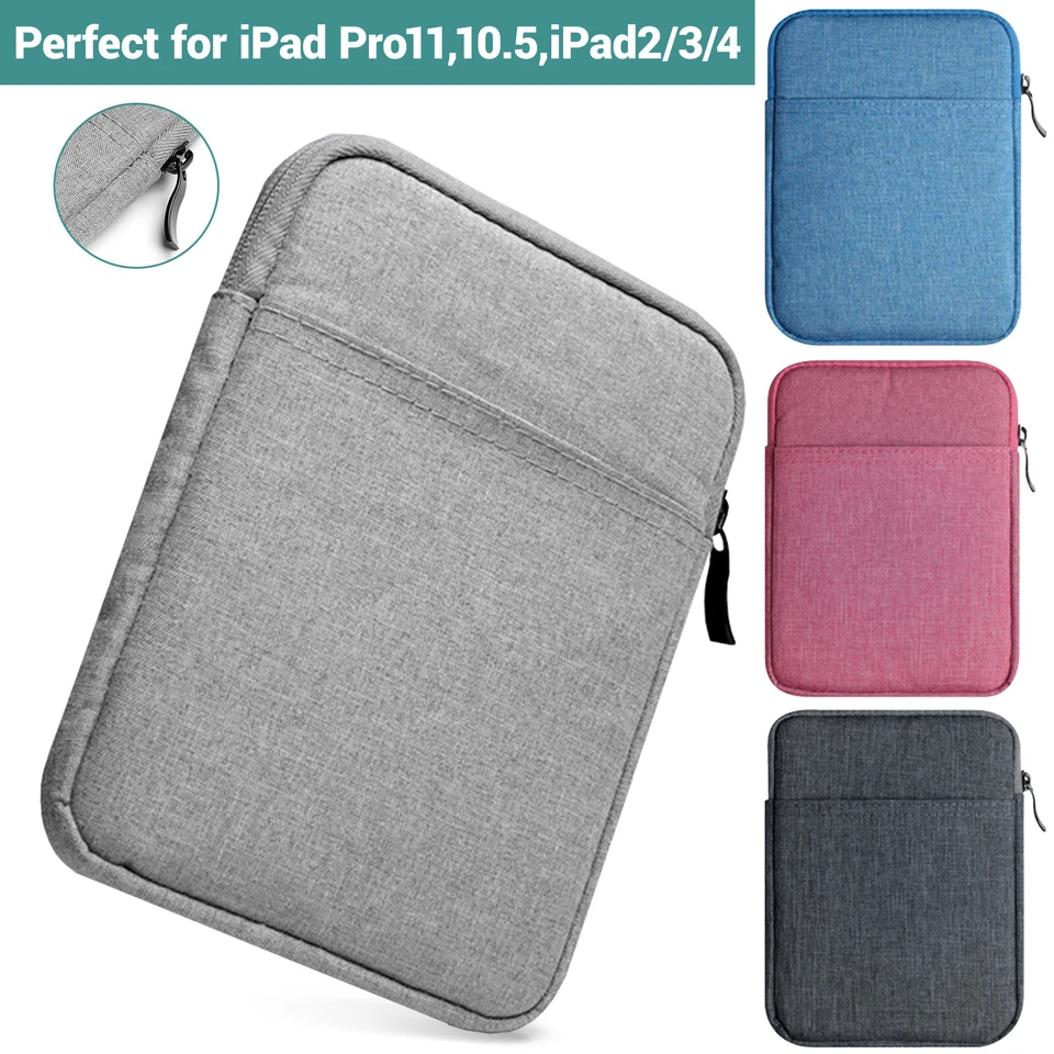 Slim Sleeve Bag Pouch Case For iPad 5 6 7 8 9th 10th Gen Air 2 3 4 Mini Pro 11 - Image 1 of 4