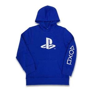 Playstation Youth Boys Blue Long-Sleeve Graphic Hoodie Hooded Sweatshirts: 4-18 - Picture 1 of 3