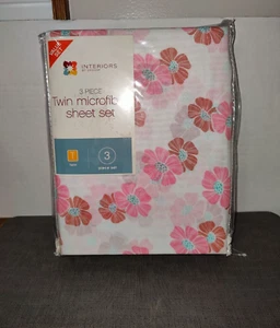 Juego de sábanas dobles de microfibra de 3 piezas interiores con patrón floral por diseño-Nuevo - Imagen 1 de 5