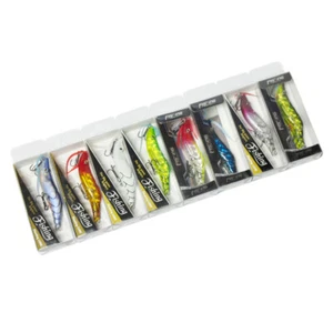 8 piezas señuelos duros para pesca con sombra de camarón cebos cebos cebos aparejo 8 cm con caja de venta al por menor - Imagen 1 de 4