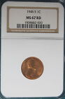 1946-S NGC MS67 RED LINCOLN WHEAT CENT!!! #B4436