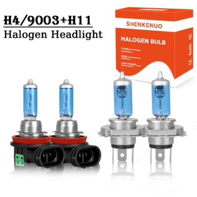 Para Mazda 2 2011-2017 4X 4200K Faro halógeno haz alto/bajo + Kit de bombillas antiniebla Foto 1 de 4