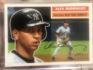 2005 TOPPS HERITAGE ALEX RODRIGUEZ # 6 HAWAII TRADE CONFERENCE 036/ 100 MARINERS