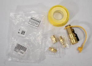 Blasoul 1/4" Quick Connect Propane Hose Adapter Female Shutoff Valve Brass - Picture 1 of 8