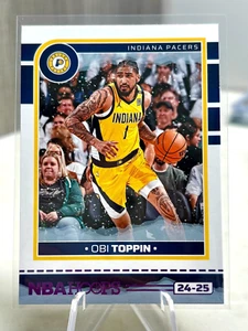 2024-25 Panini Hoops NBA Obi Toppin Purple Winter Prizm #193 Pacers - Bild 1 von 2