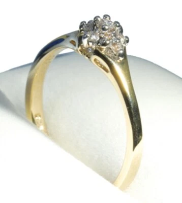 ISBN RG-ITS-N-CZ Silver Plated Gold Plated, CZ Cluster Rings Sizes N. P. £175.00 - Image 1 of 4
