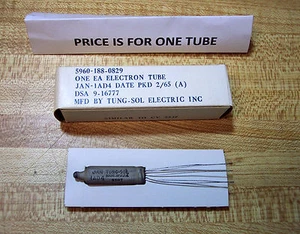 ENERO 1AD4 NUEVO DE LOTE ANTIGUO TUNG-SOL cantidad de pentodo de corte afilado de corte subminiatura - Imagen 1 de 3