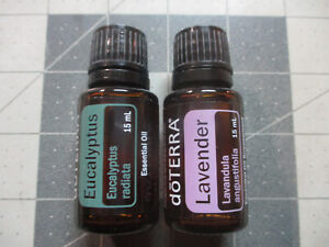 doTERRA (2) Essential Oil Lavender & Eucalyptus 15mL each