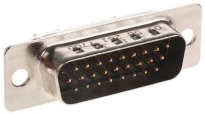 1 x Harting D-Sub High Density Series, 26 Way Through Hole PCB D-sub Connector P - Image 1 of 2