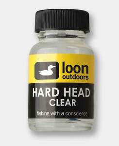 LOON OUTDOORS HARD HEAD CLEAR FLY TYING HEAD CEMENT - ONE OUNCE THICK VISCOSITY