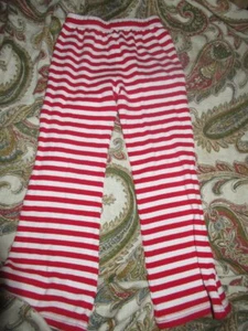 euc Luigi red stripe stretch cotton pants girls 6X free ship USA - Picture 1 of 2